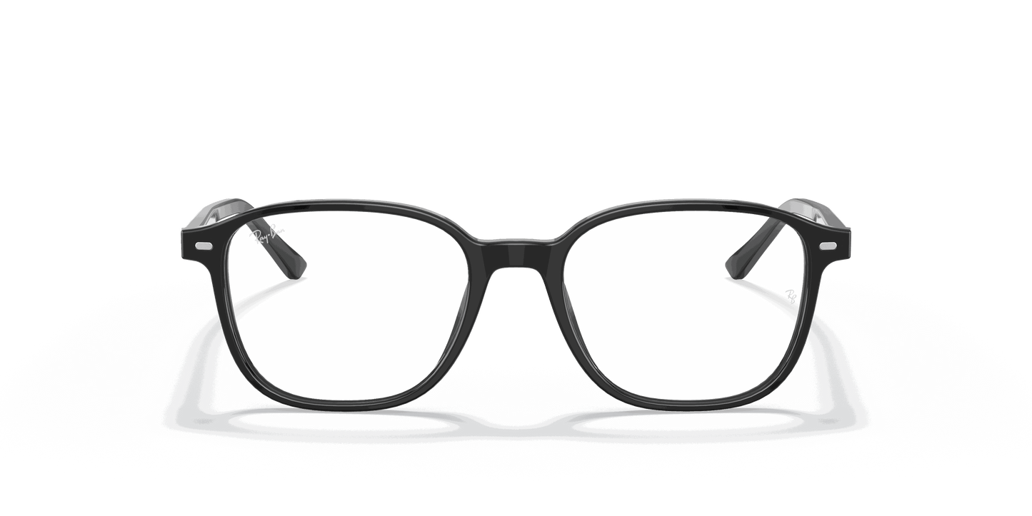 [Clear Lenses, Polished Black Frame]