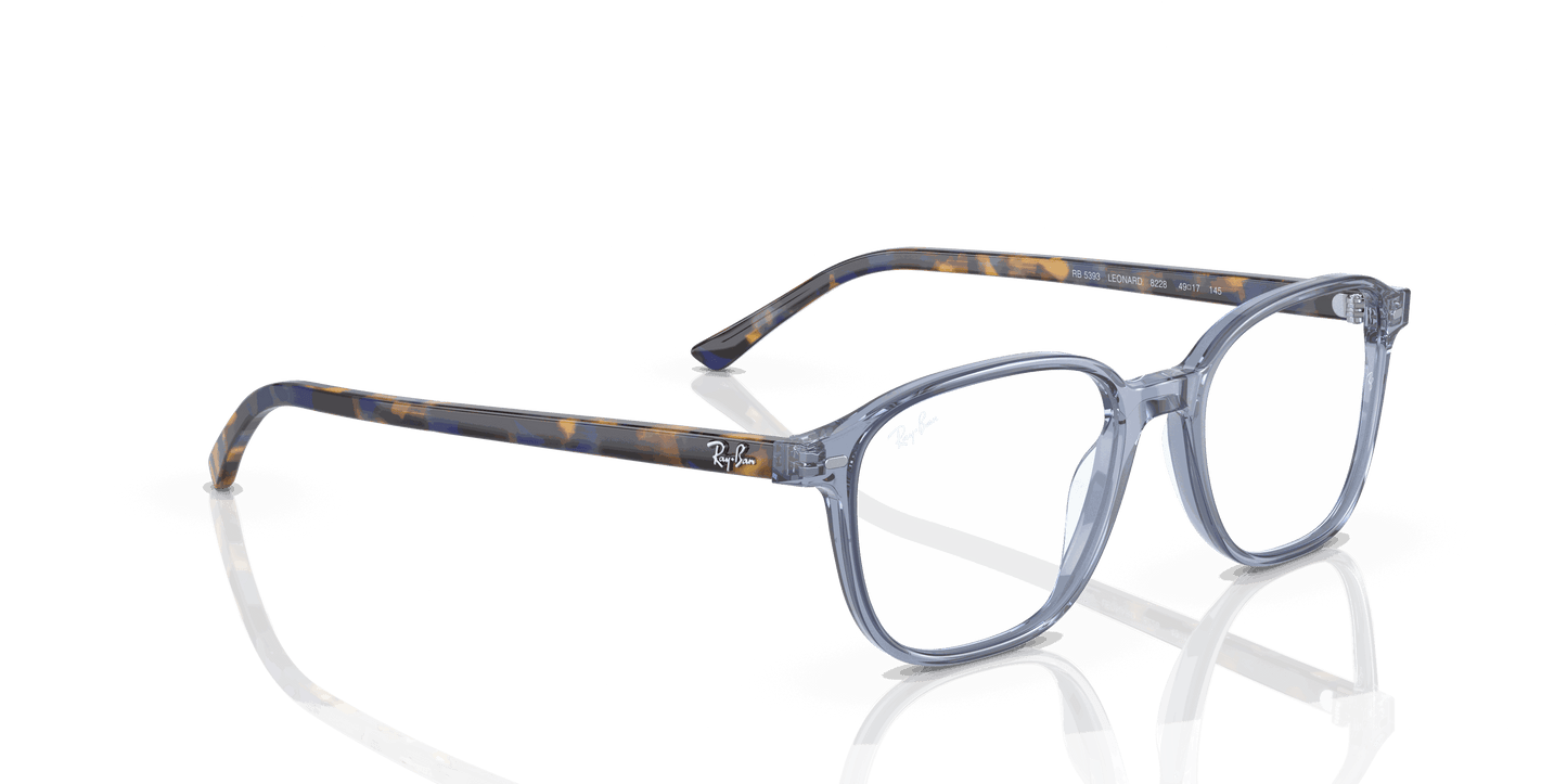 [Clear Lenses, Polished Transparent Blue Frame]