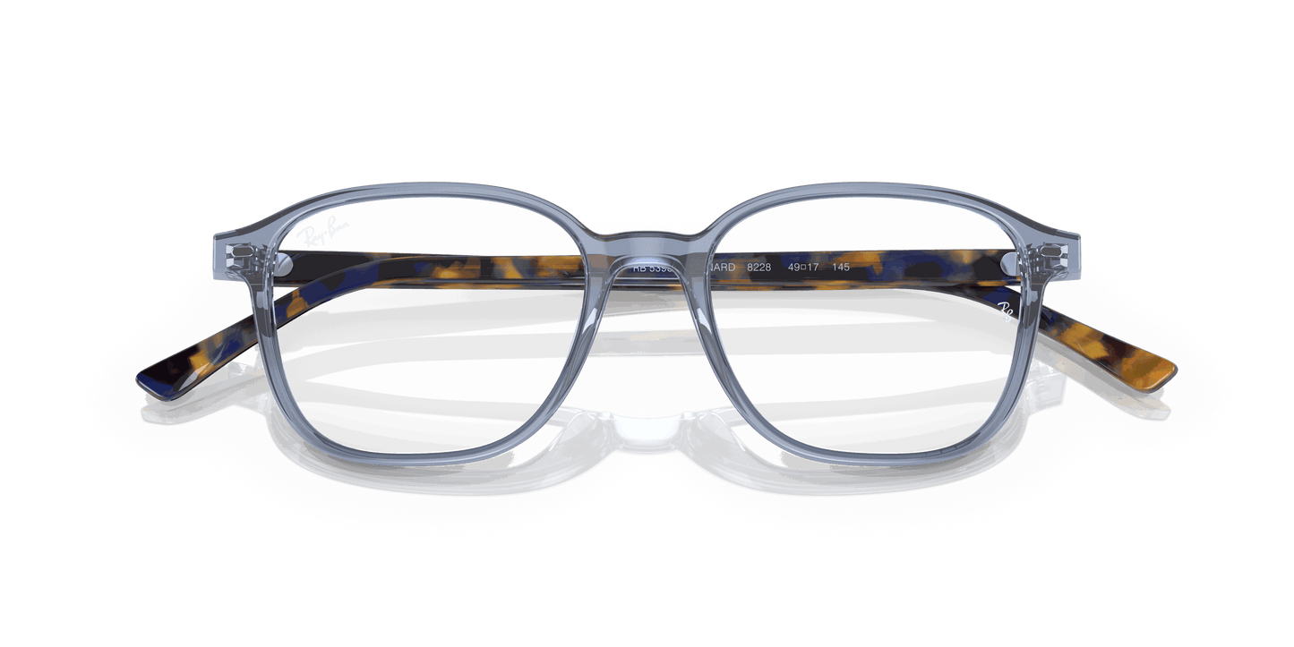[Clear Lenses, Polished Transparent Blue Frame]