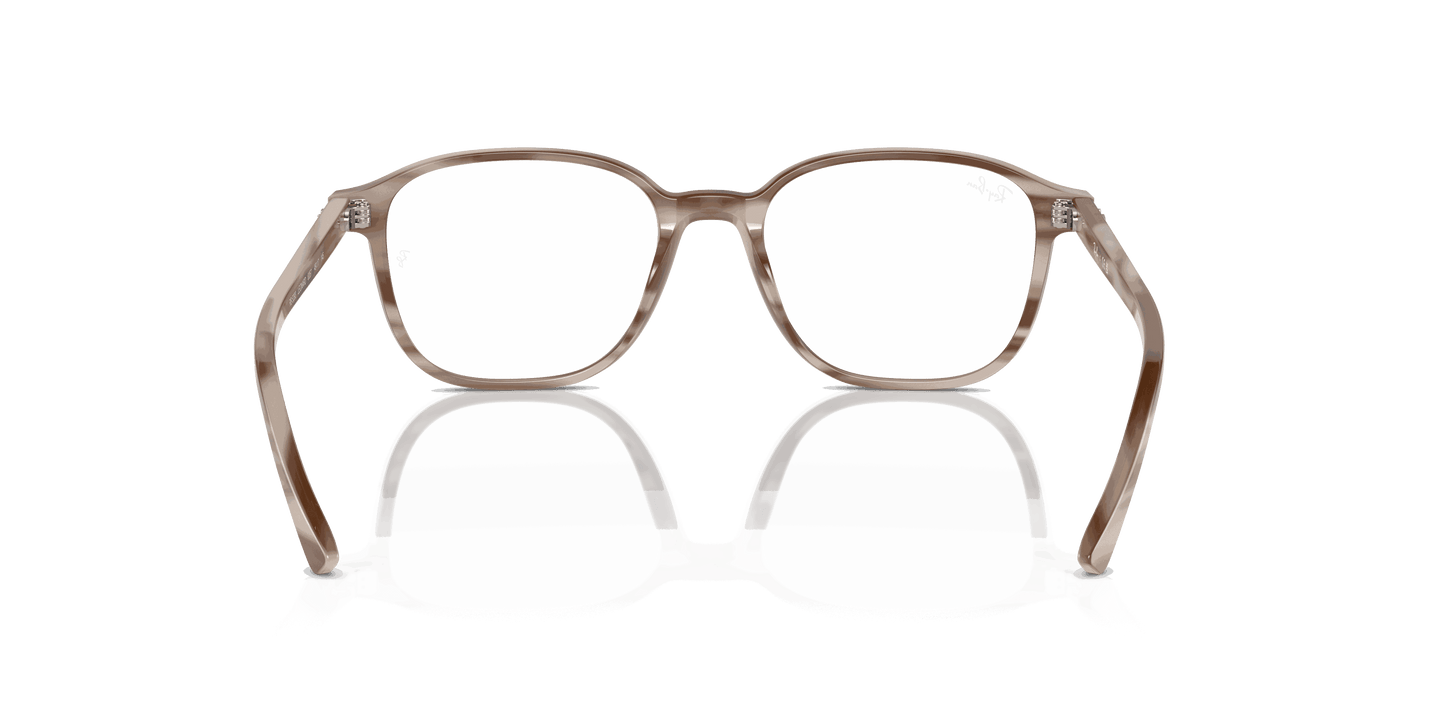 [Clear Lenses, Polished Striped Beige Frame]