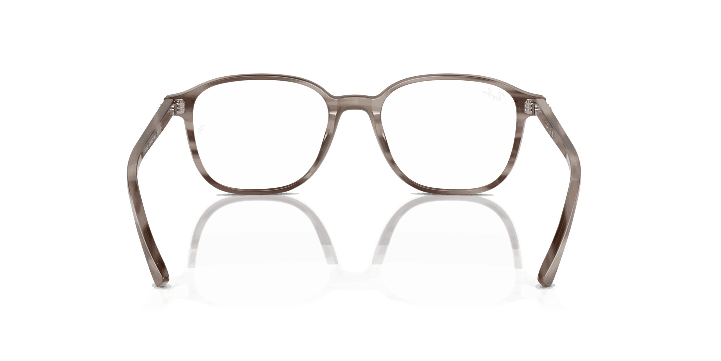 [Clear Lenses, Polished Striped Grey Frame]