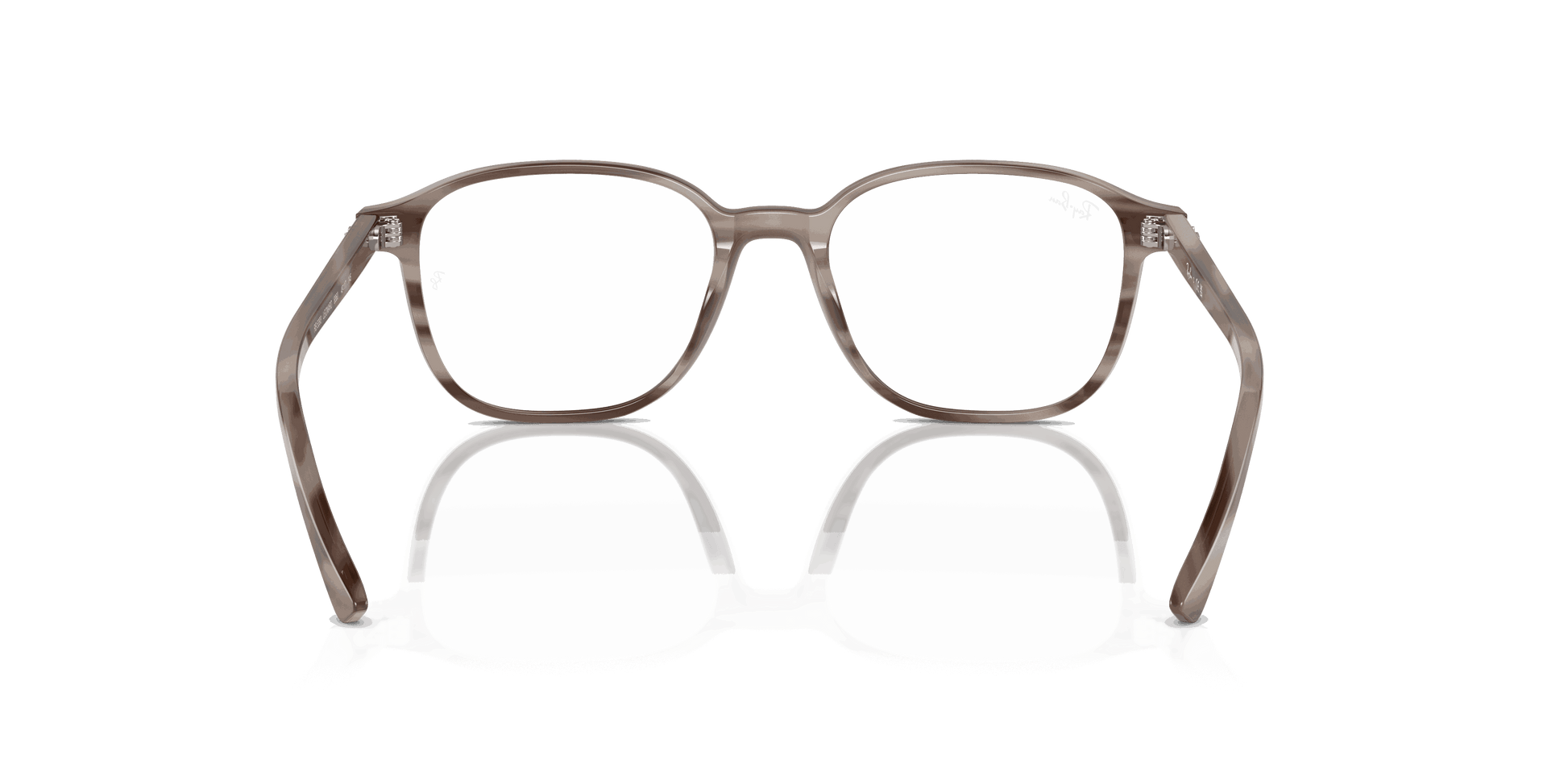 [Clear Lenses, Polished Striped Grey Frame]