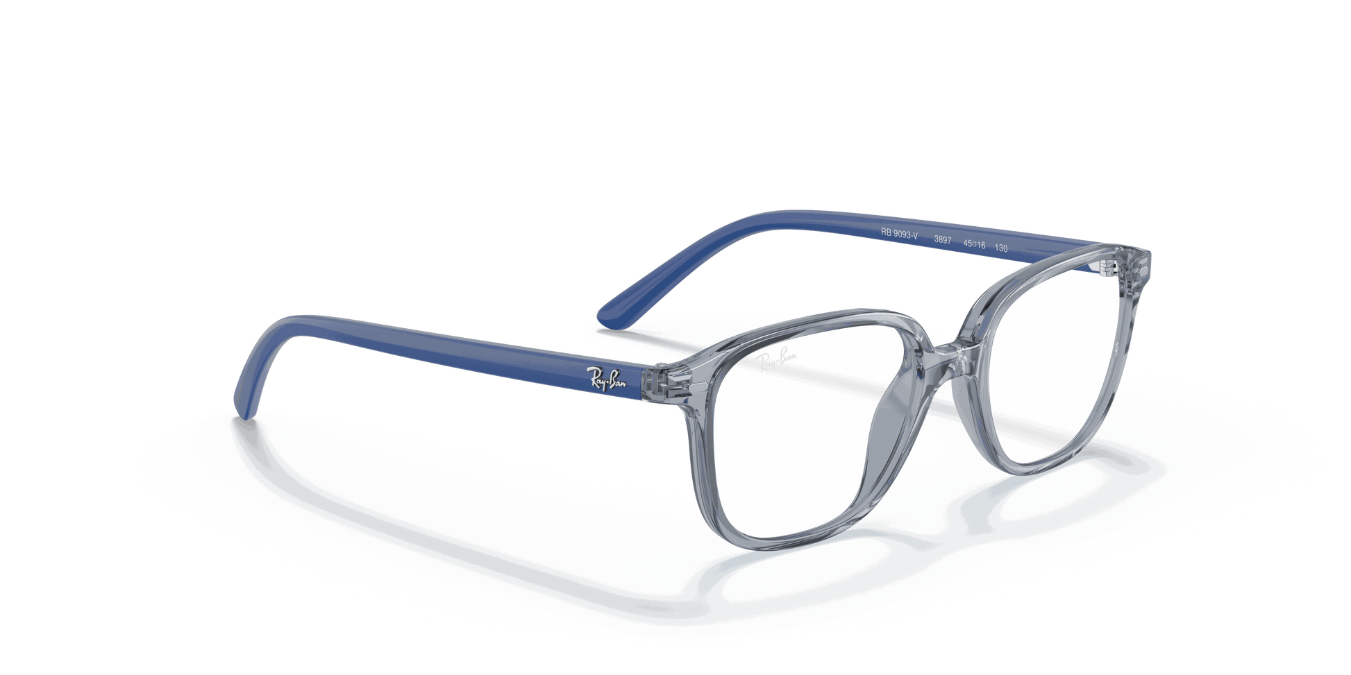 [Clear Lenses, Polished Transparent Blue Frame]