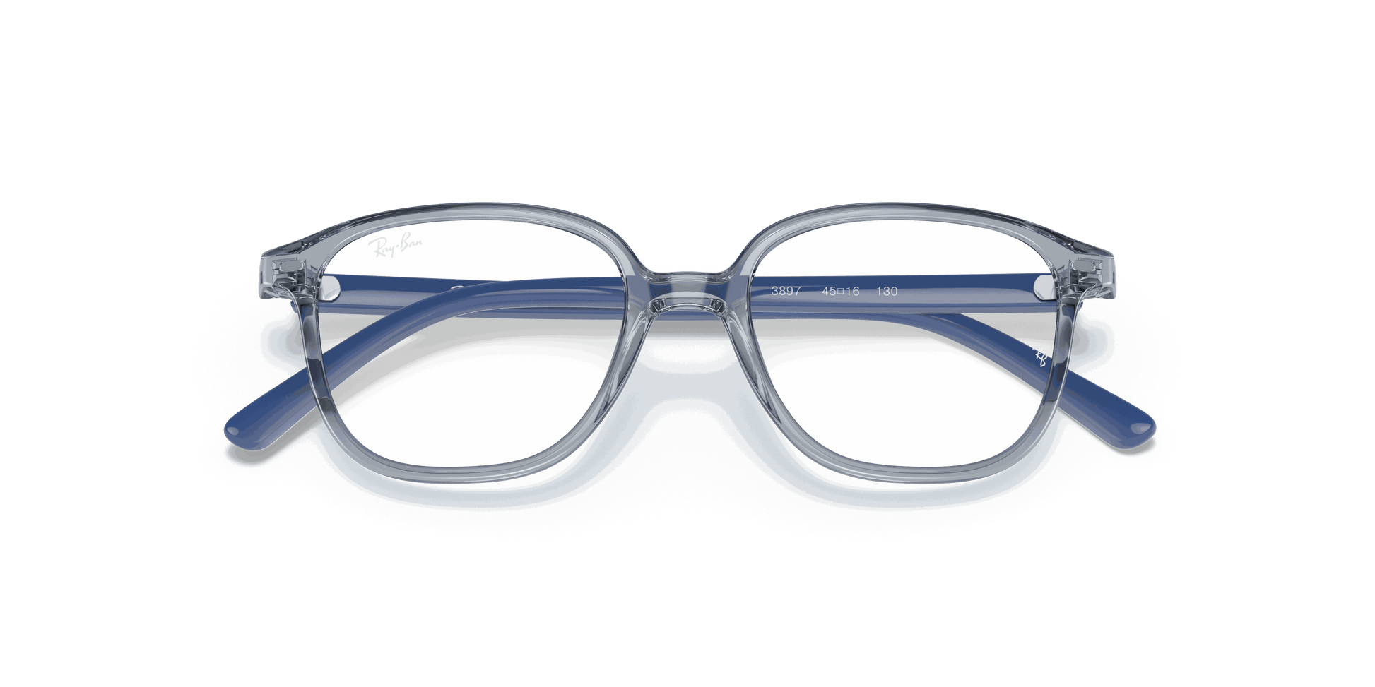 [Clear Lenses, Polished Transparent Blue Frame]