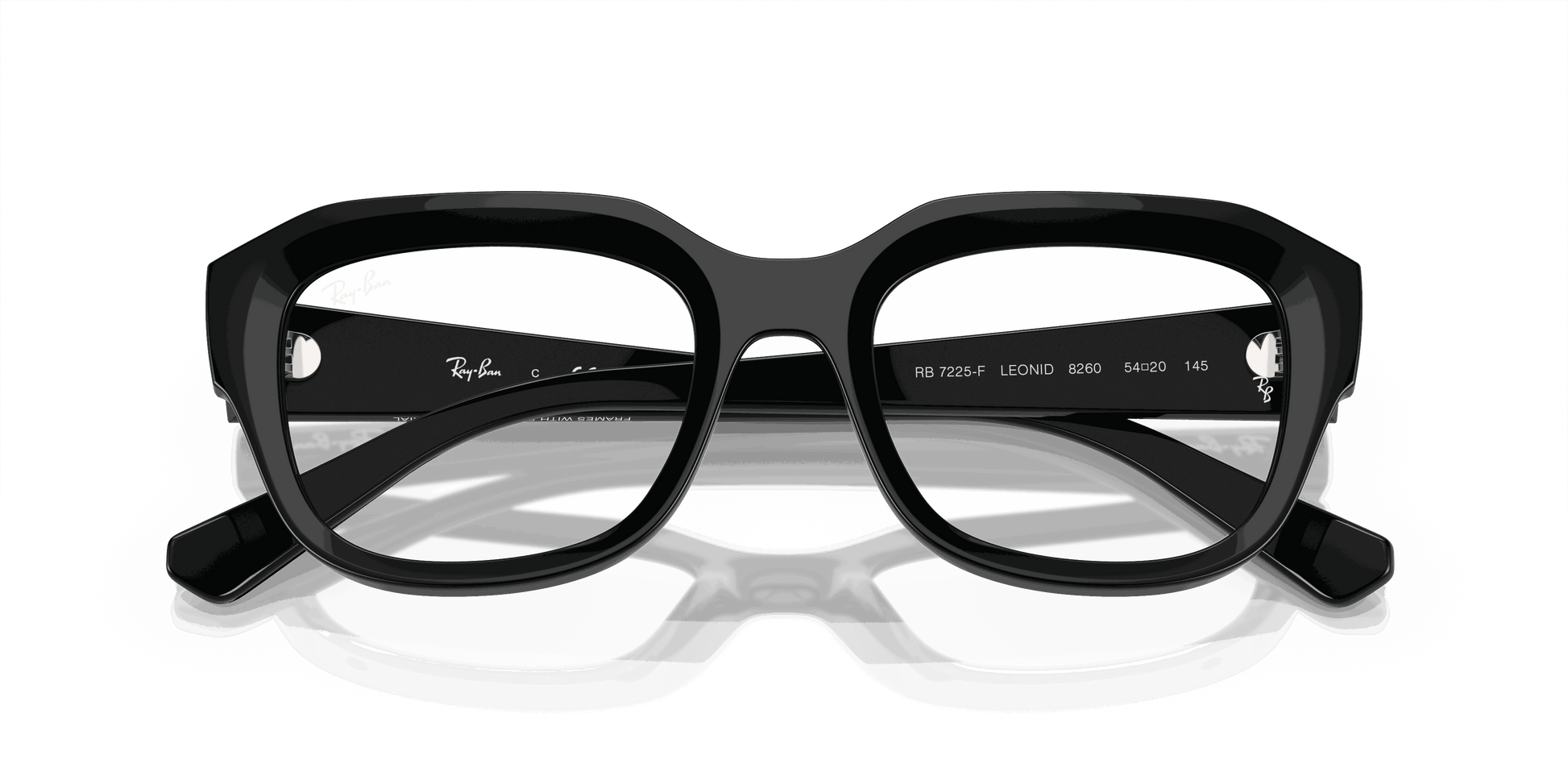 [Demo Lens Lenses, Polished Black Frame]