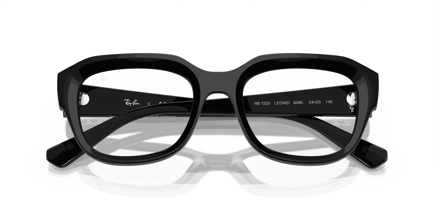 [Clear Lenses, Polished Black Frame]