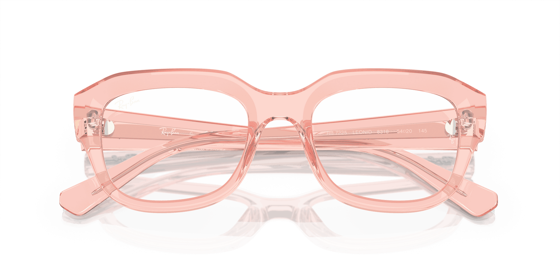 [Demo Lens Lenses, Polished Transparent Pink Frame]