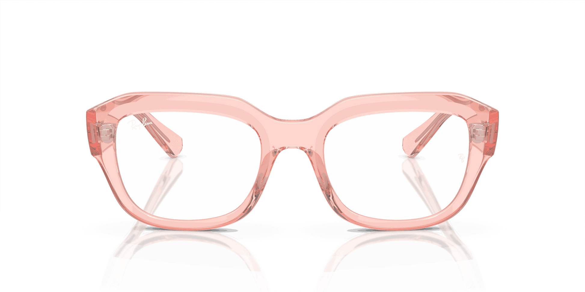 [Demo Lens Lenses, Polished Transparent Pink Frame]