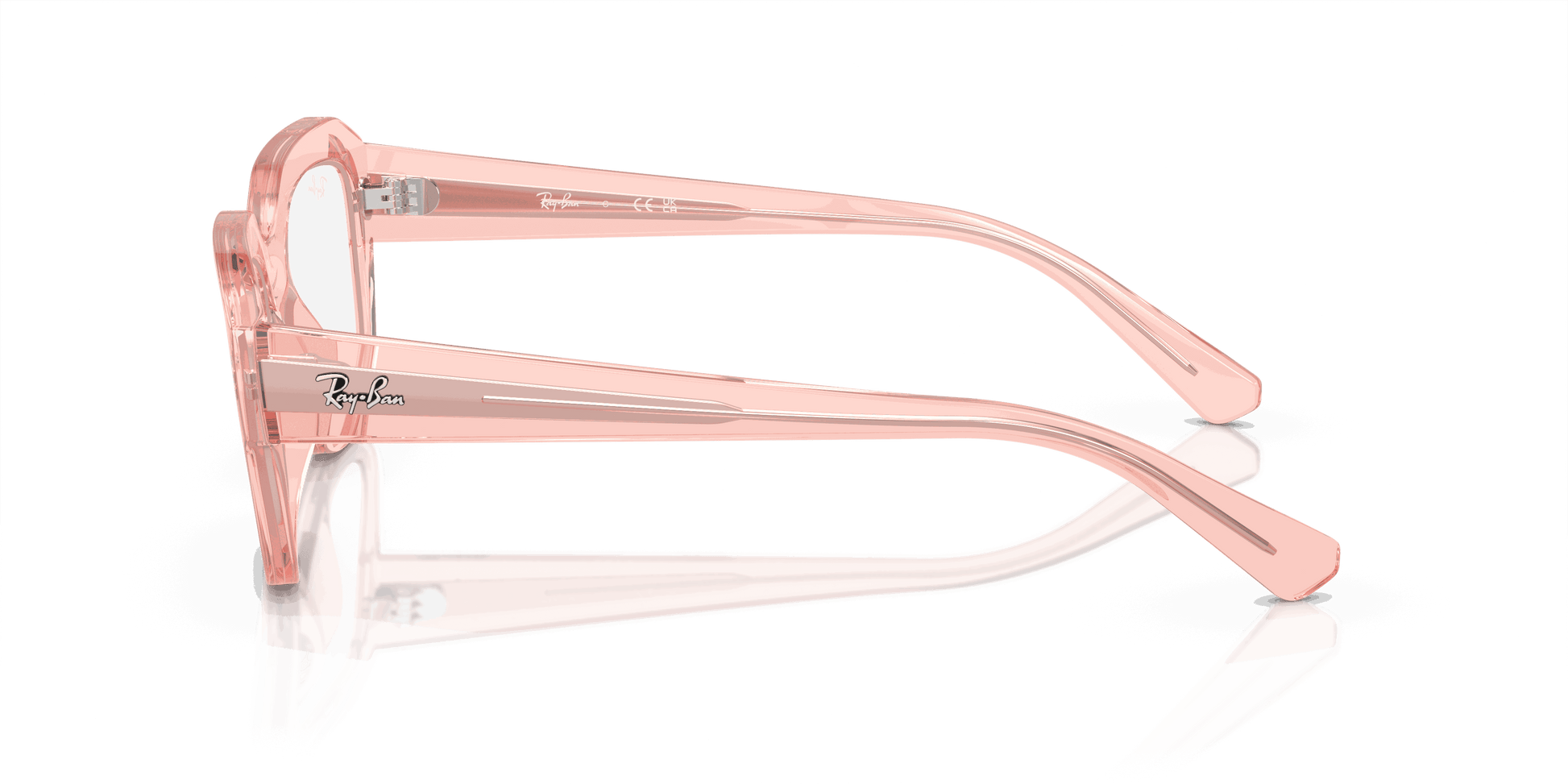 [Demo Lens Lenses, Polished Transparent Pink Frame]