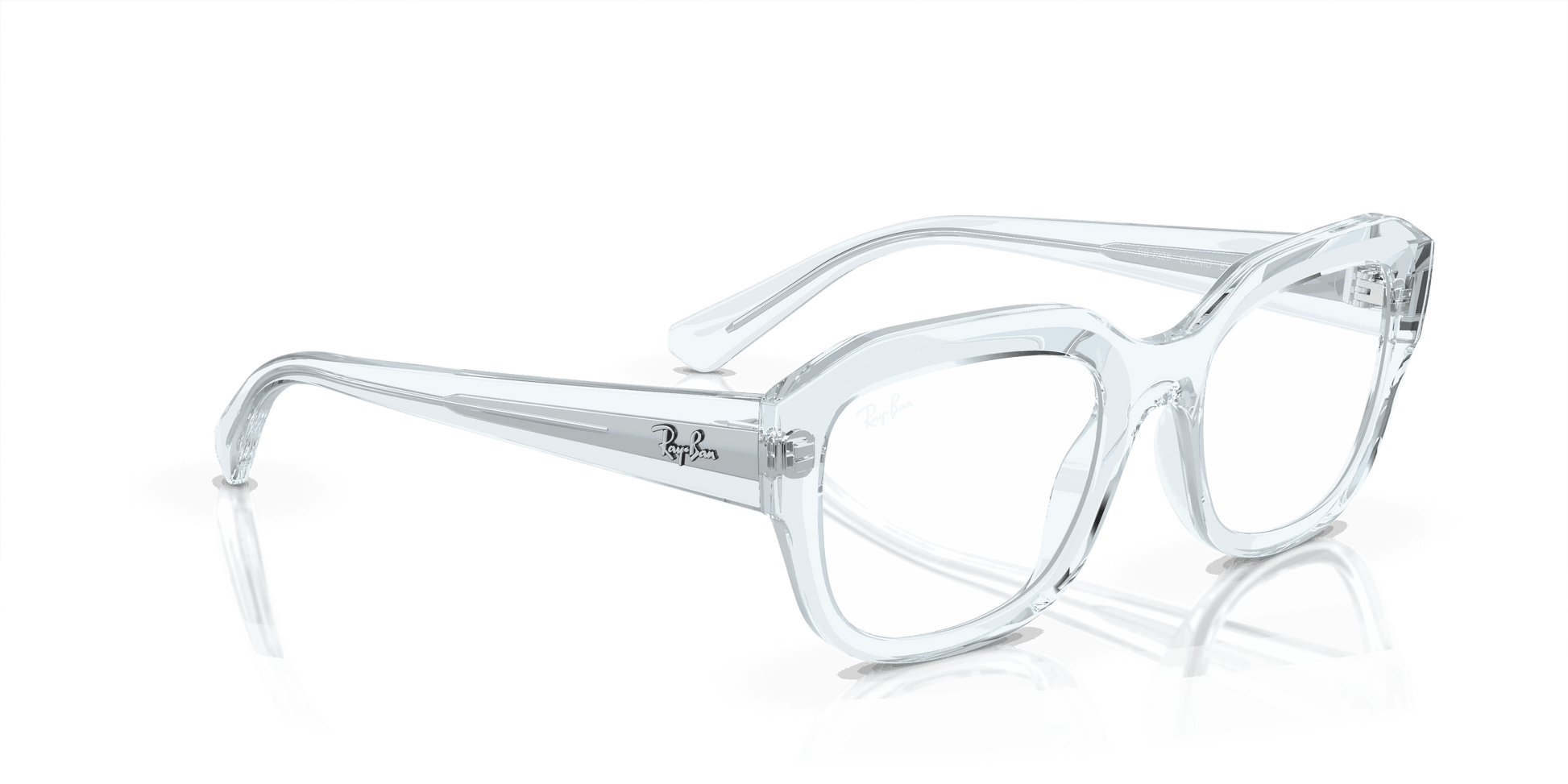 [Clear Lenses, Polished Transparent Light Blue Frame]