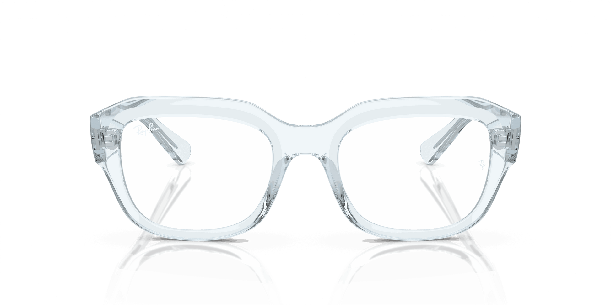 [Clear Lenses, Polished Transparent Light Blue Frame]