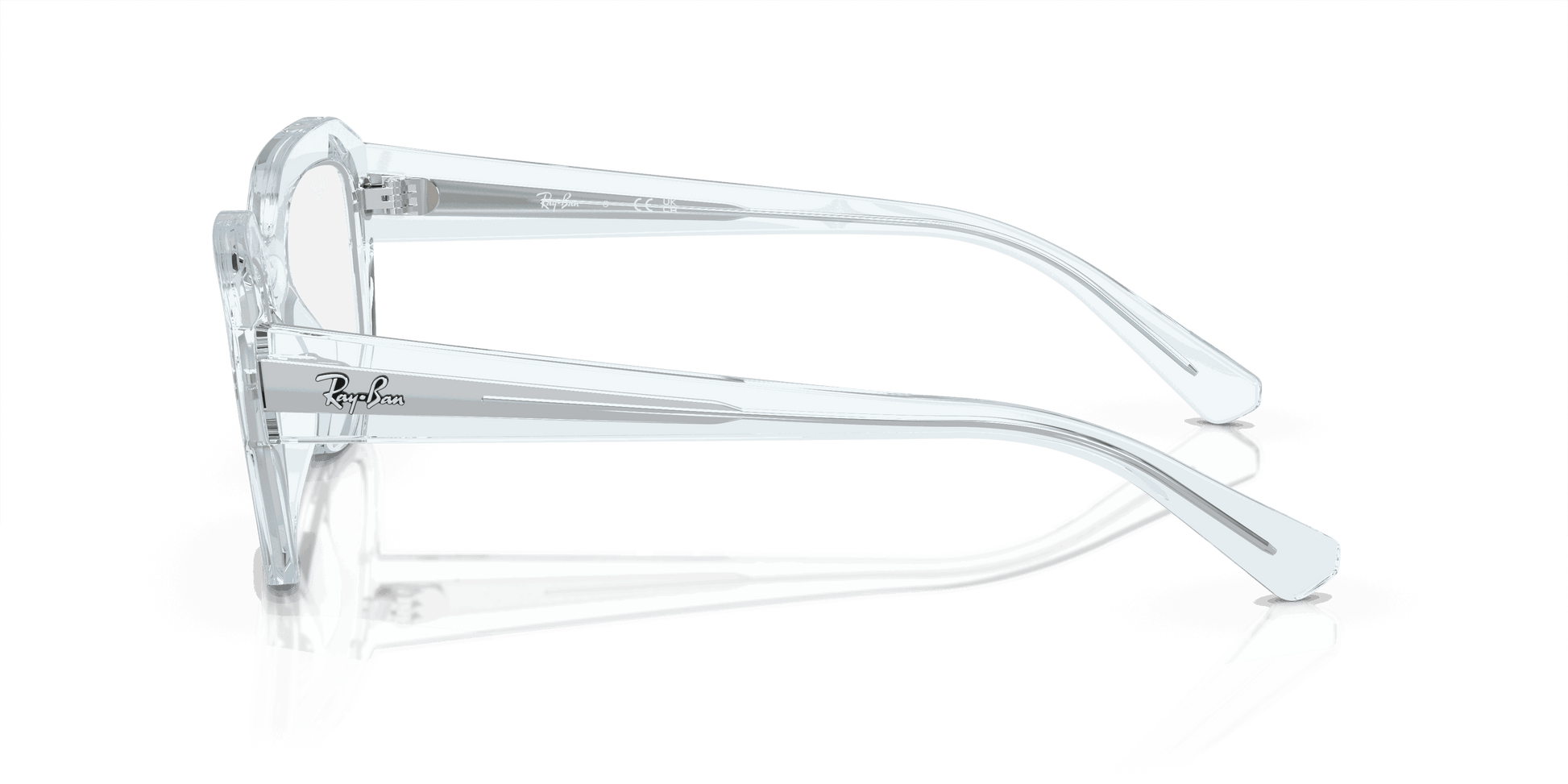 [Clear Lenses, Polished Transparent Light Blue Frame]