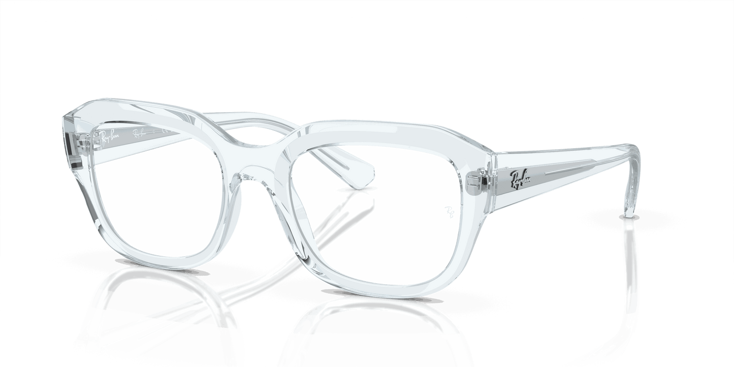 [Clear Lenses, Polished Transparent Light Blue Frame]