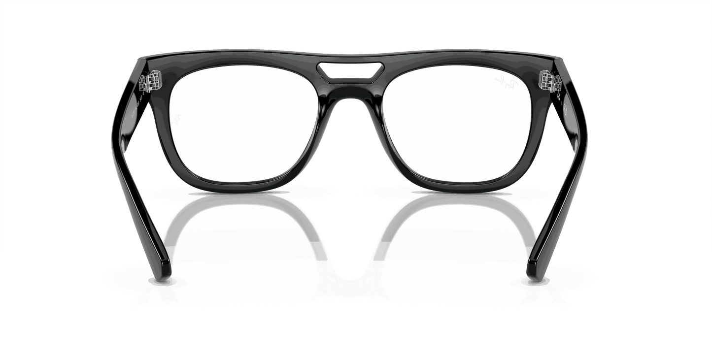 [Clear Lenses, Polished Black Frame]