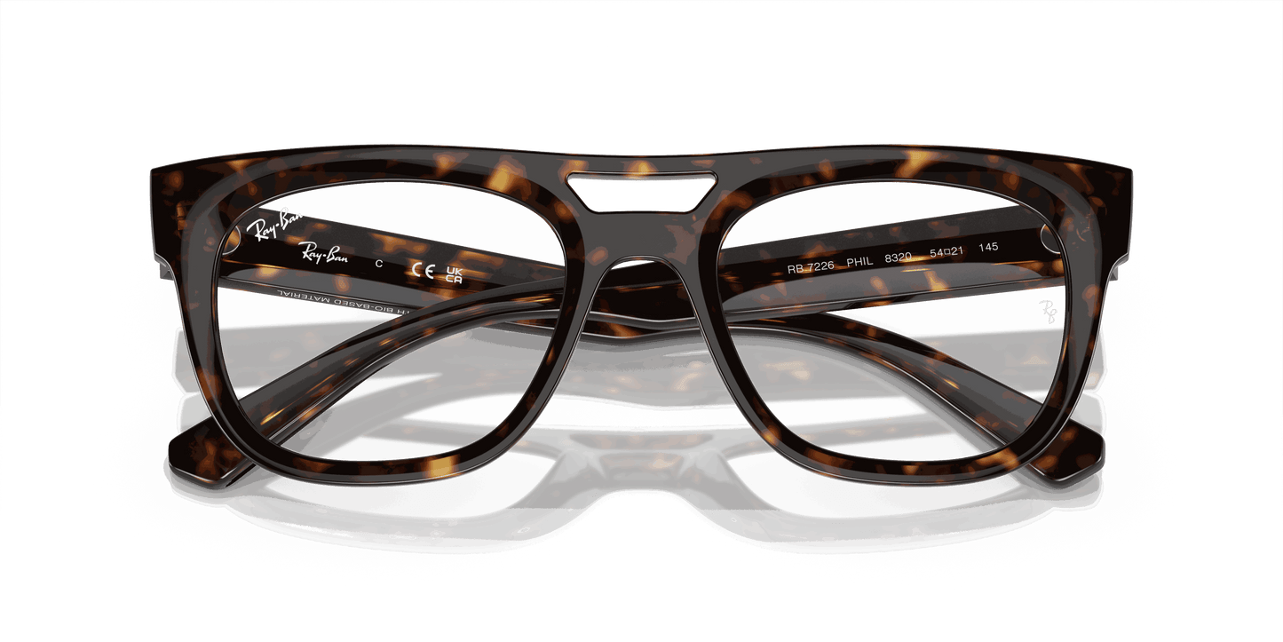 [Clear Lenses, Polished Havana Frame]