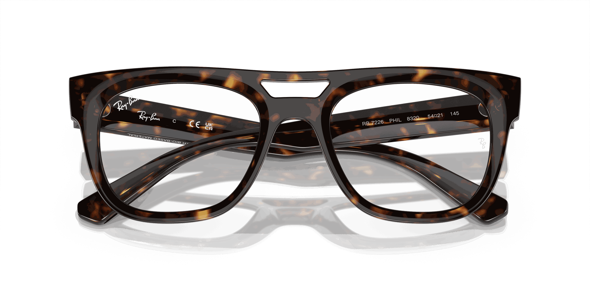 [Clear Lenses, Polished Havana Frame]