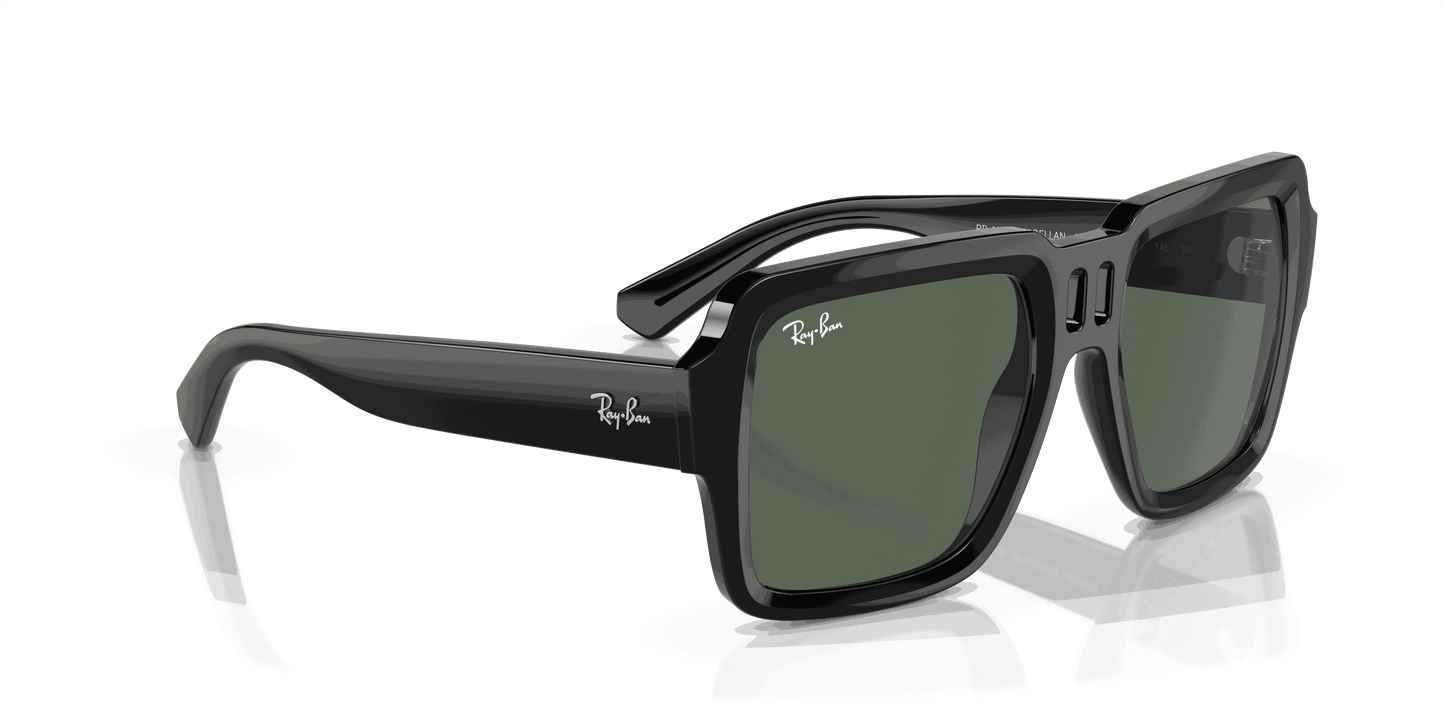 [Dark Green Lenses, Polished Black Frame]
