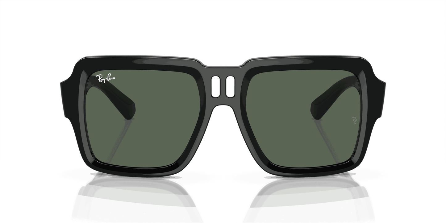 [Dark Green Lenses, Polished Black Frame]