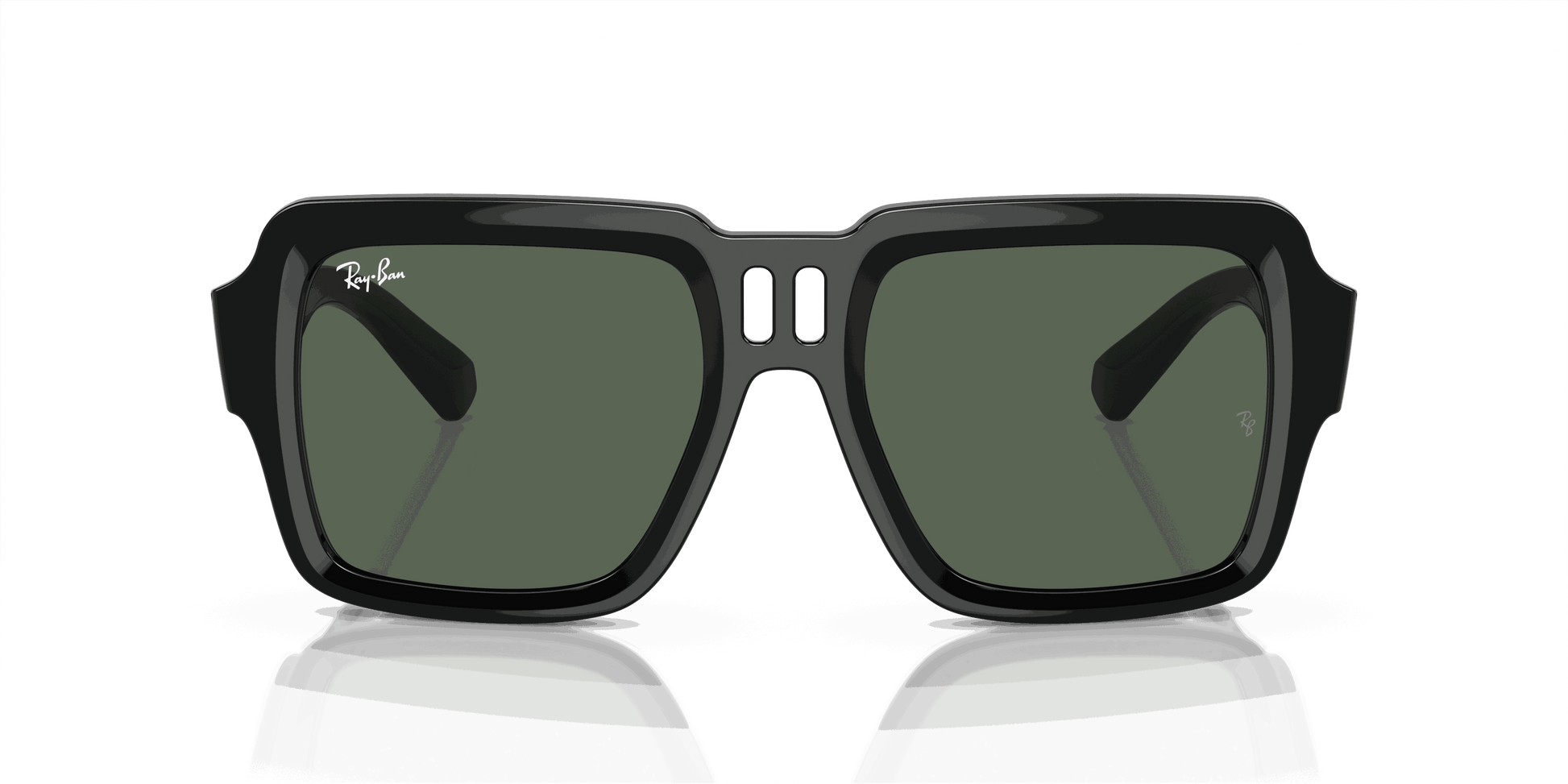 [Dark Green Lenses, Polished Black Frame]