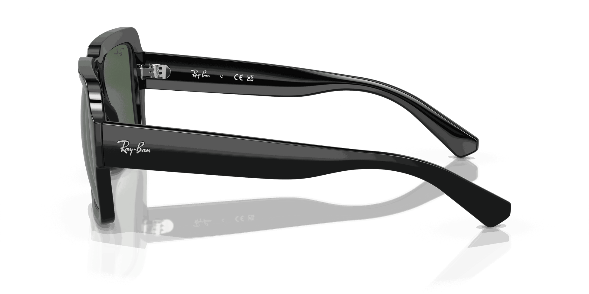 [Dark Green Lenses, Polished Black Frame]