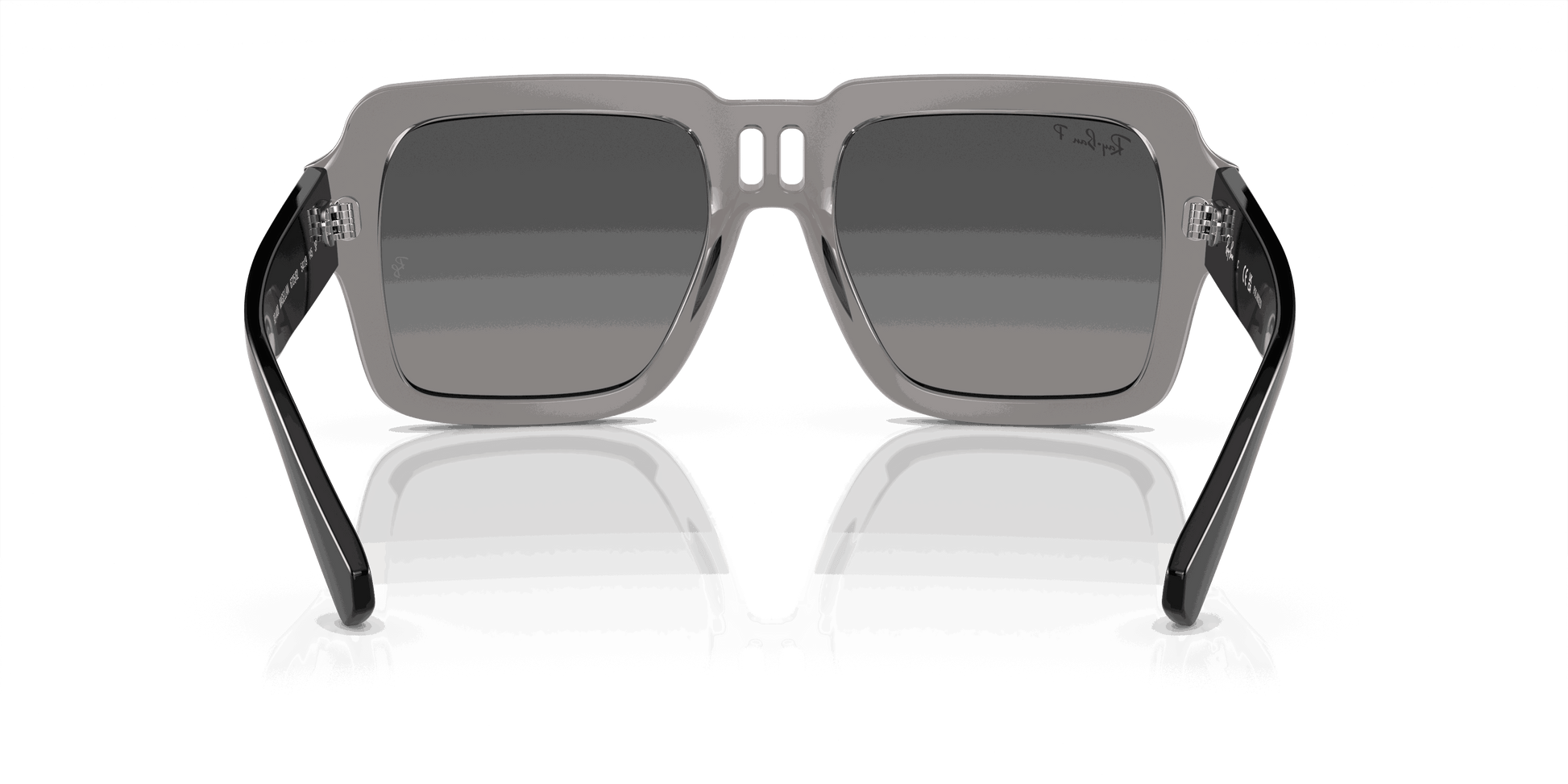 [Silver/Grey Lenses, Polished Transparent Grey Frame]