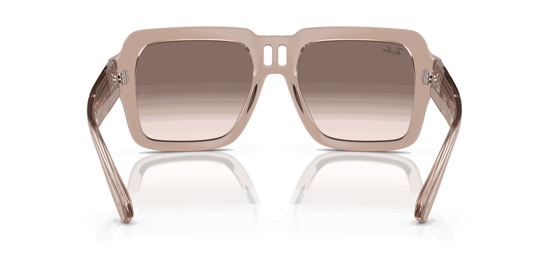 [Silver/Brown Lenses, Polished Transparent Light Brown Frame]
