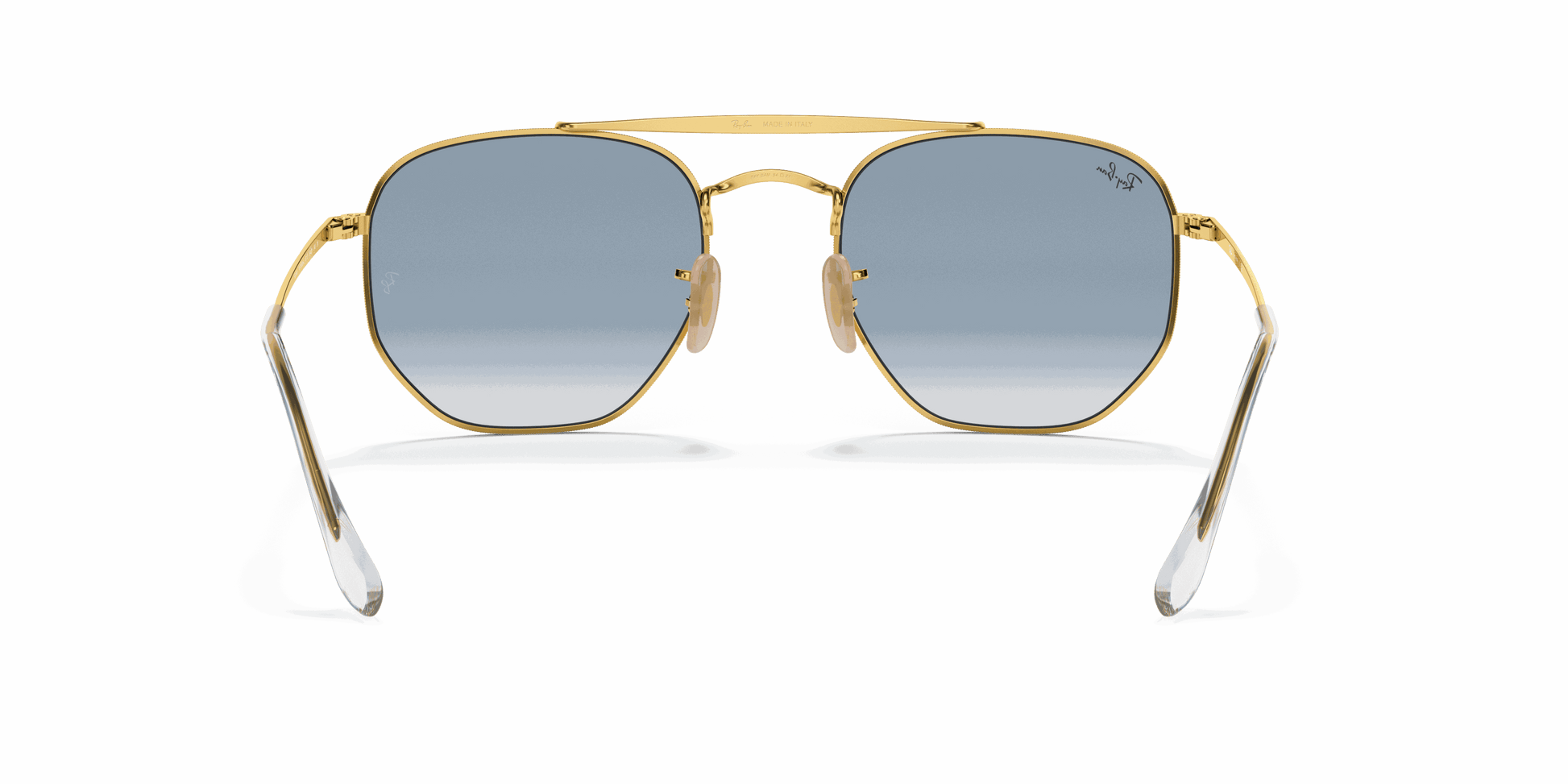 [Light Blue Lenses, Polished Arista Gold Frame]