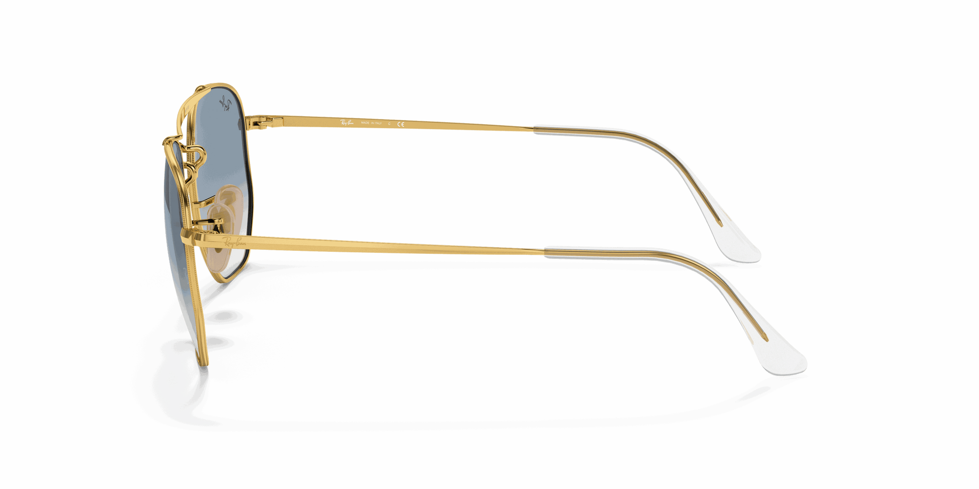 [Light Blue Lenses, Polished Arista Gold Frame]