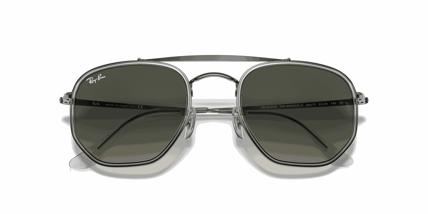 [Grey Gradient Lenses, Polished Gunmetal Frame]