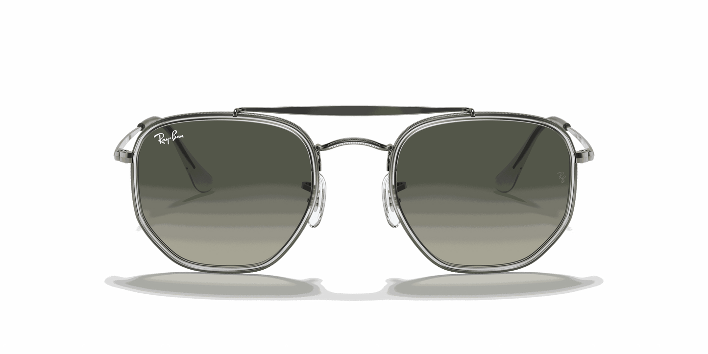 [Grey Gradient Lenses, Polished Gunmetal Frame]