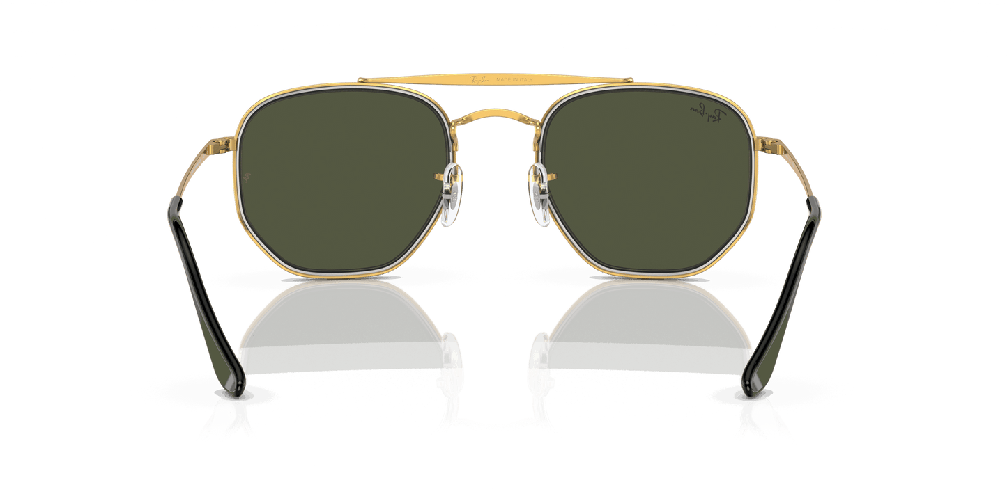[Green Lenses, Polished Gold Frame]
