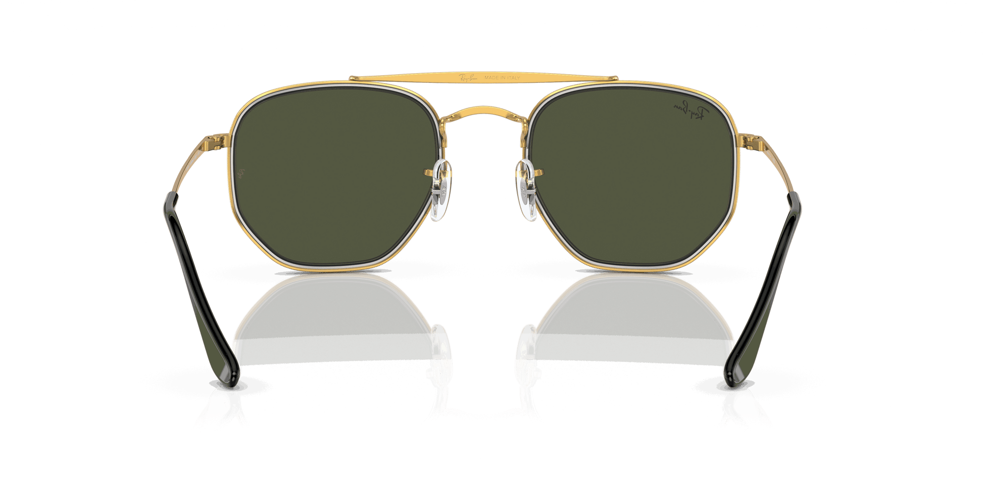[Green Lenses, Polished Gold Frame]
