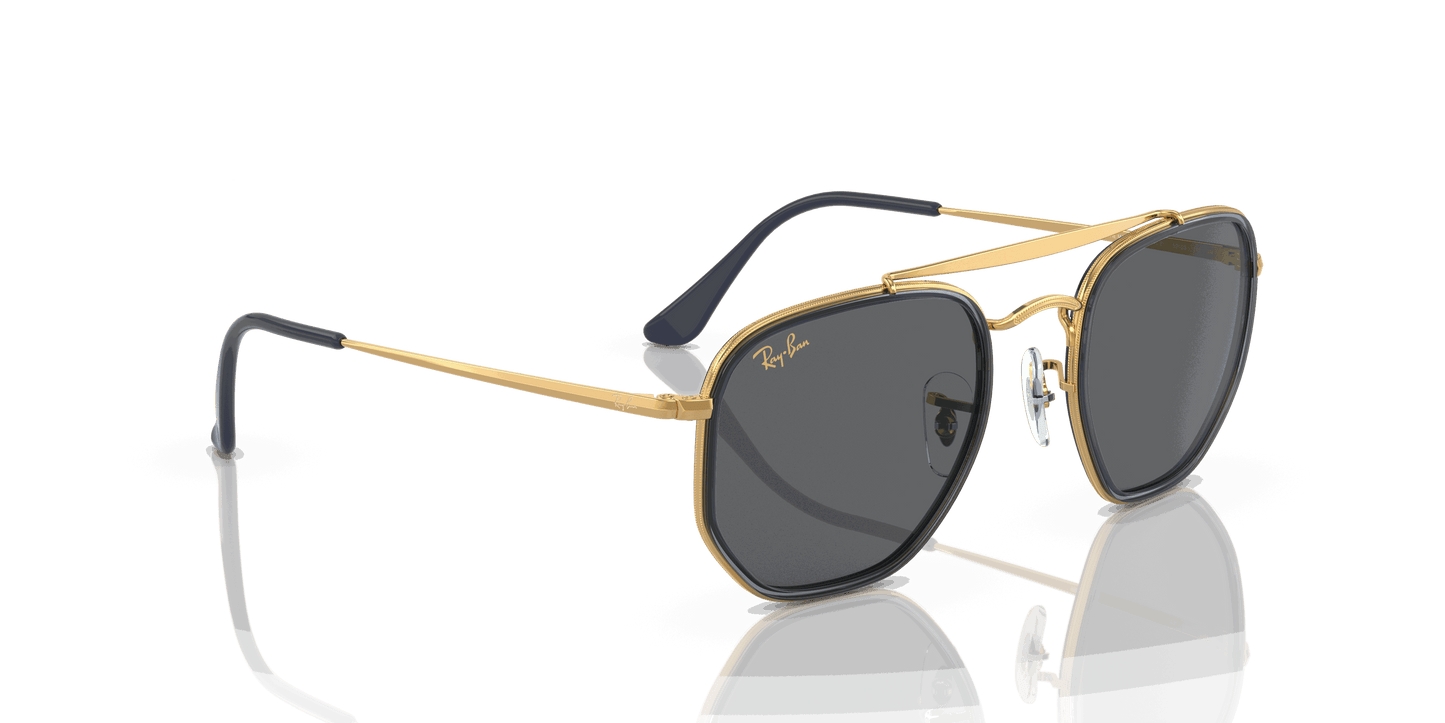 [Dark Grey Lenses, Polished Gold Frame]
