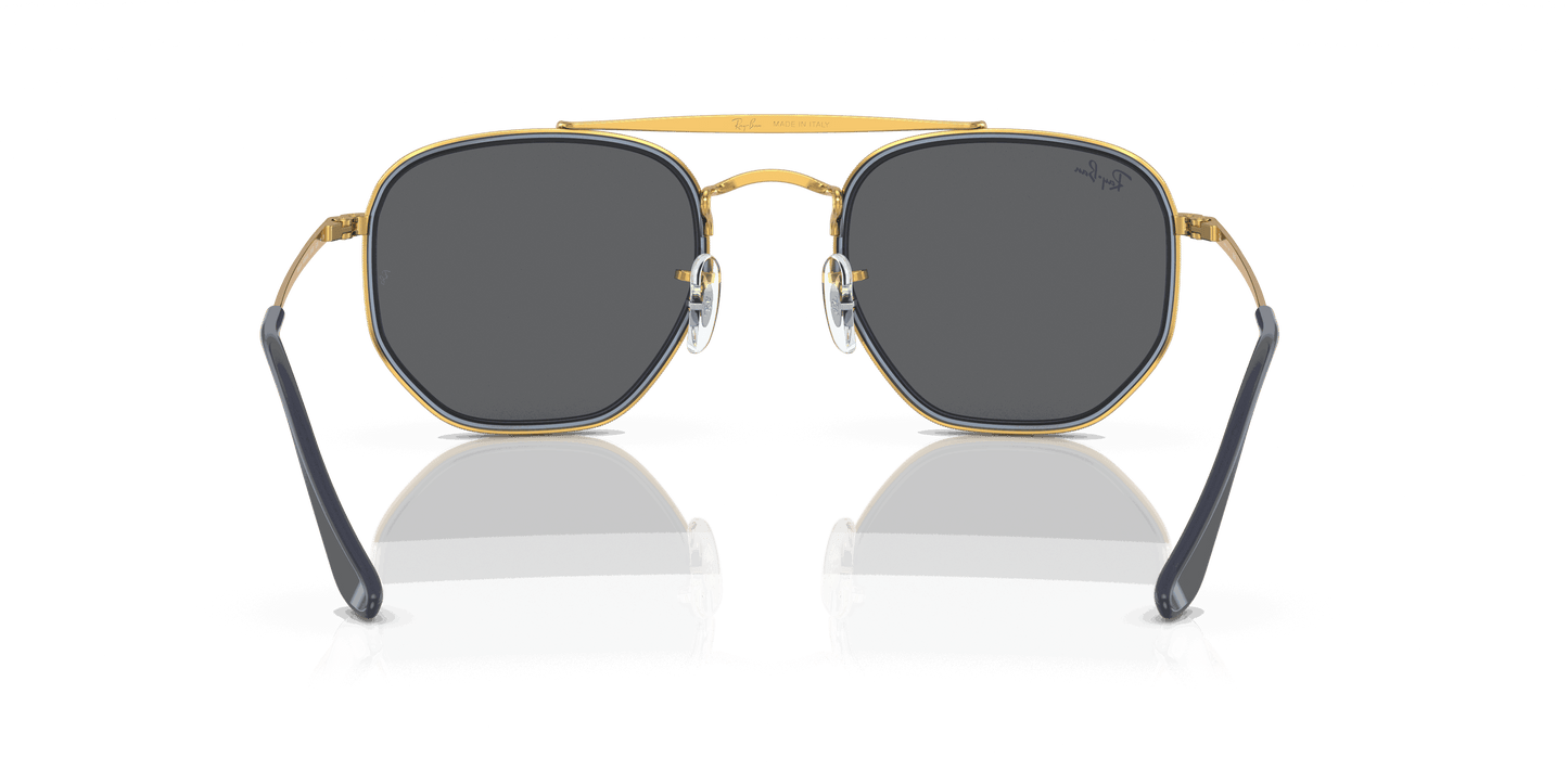 [Dark Grey Lenses, Polished Gold Frame]