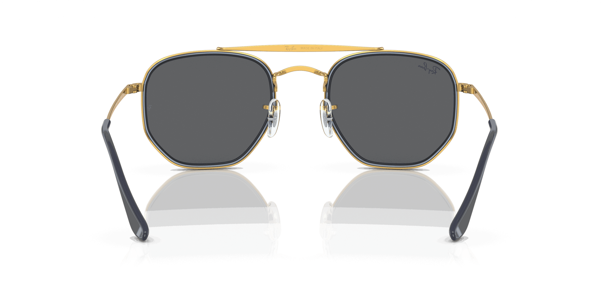 [Dark Grey Lenses, Polished Gold Frame]