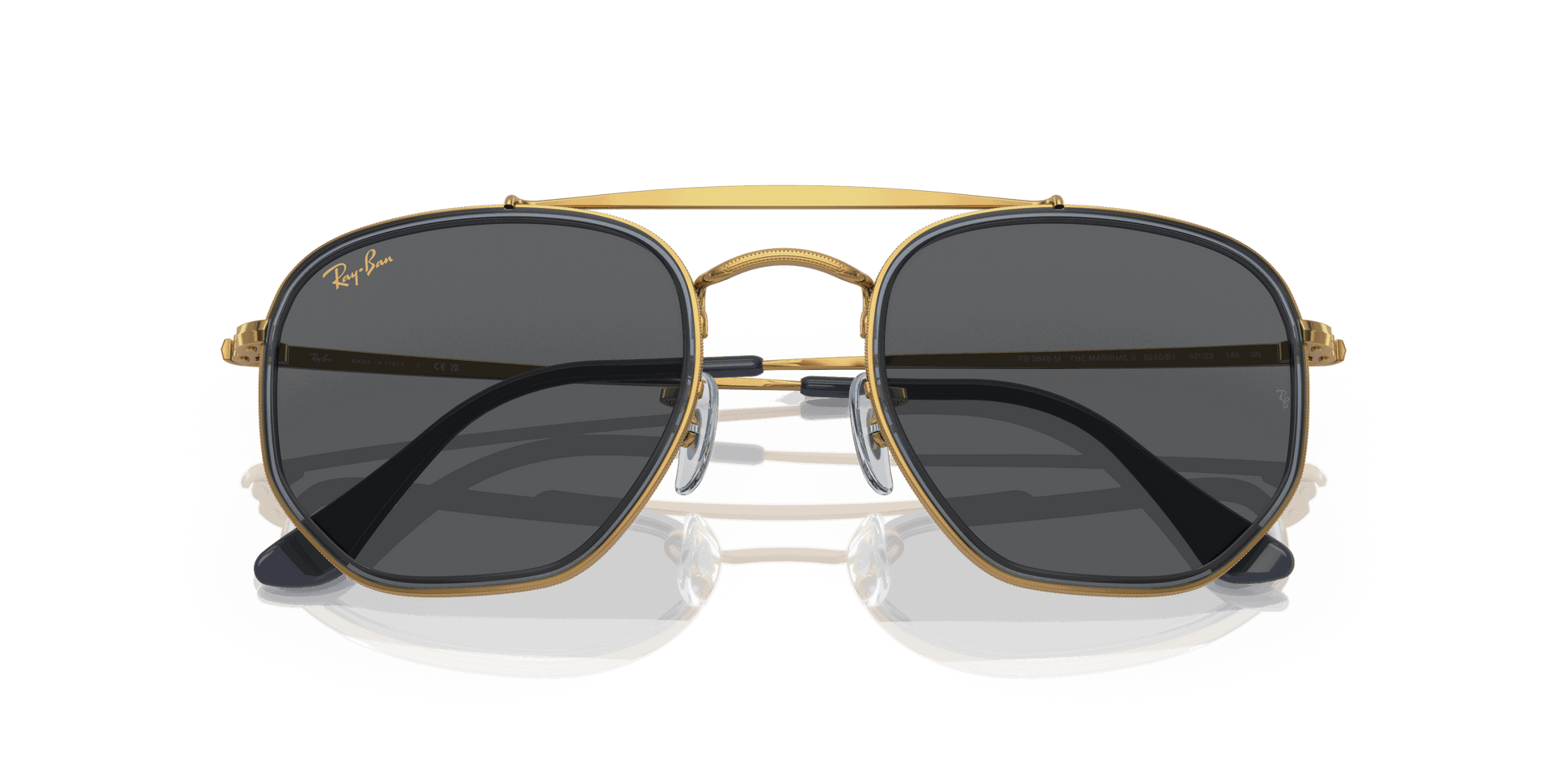 [Dark Grey Lenses, Polished Gold Frame]
