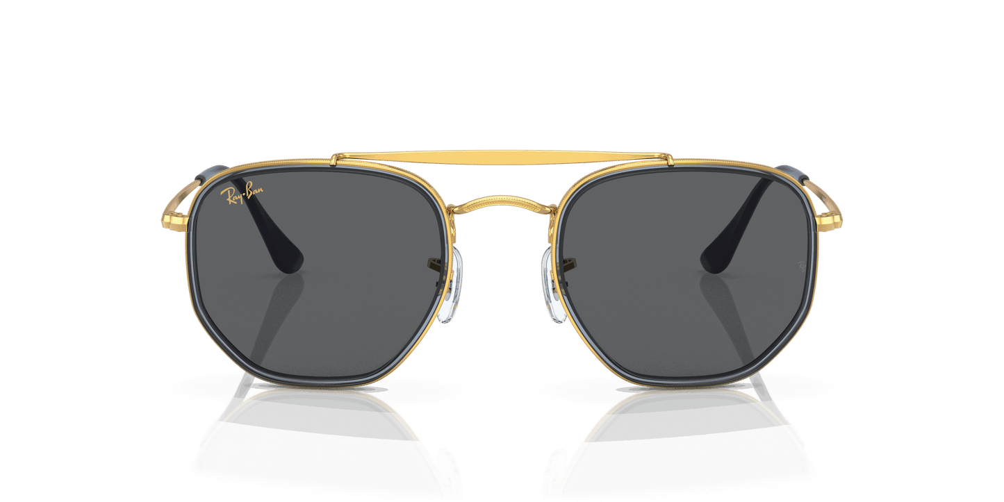 [Dark Grey Lenses, Polished Gold Frame]