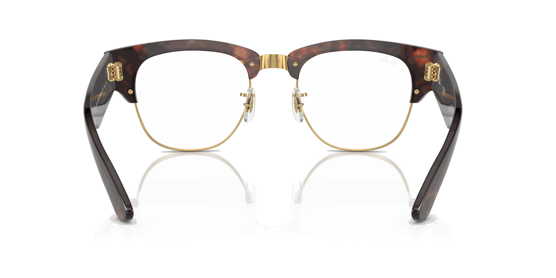 [Clear Lenses, Polished Tortoise On Gold Frame]