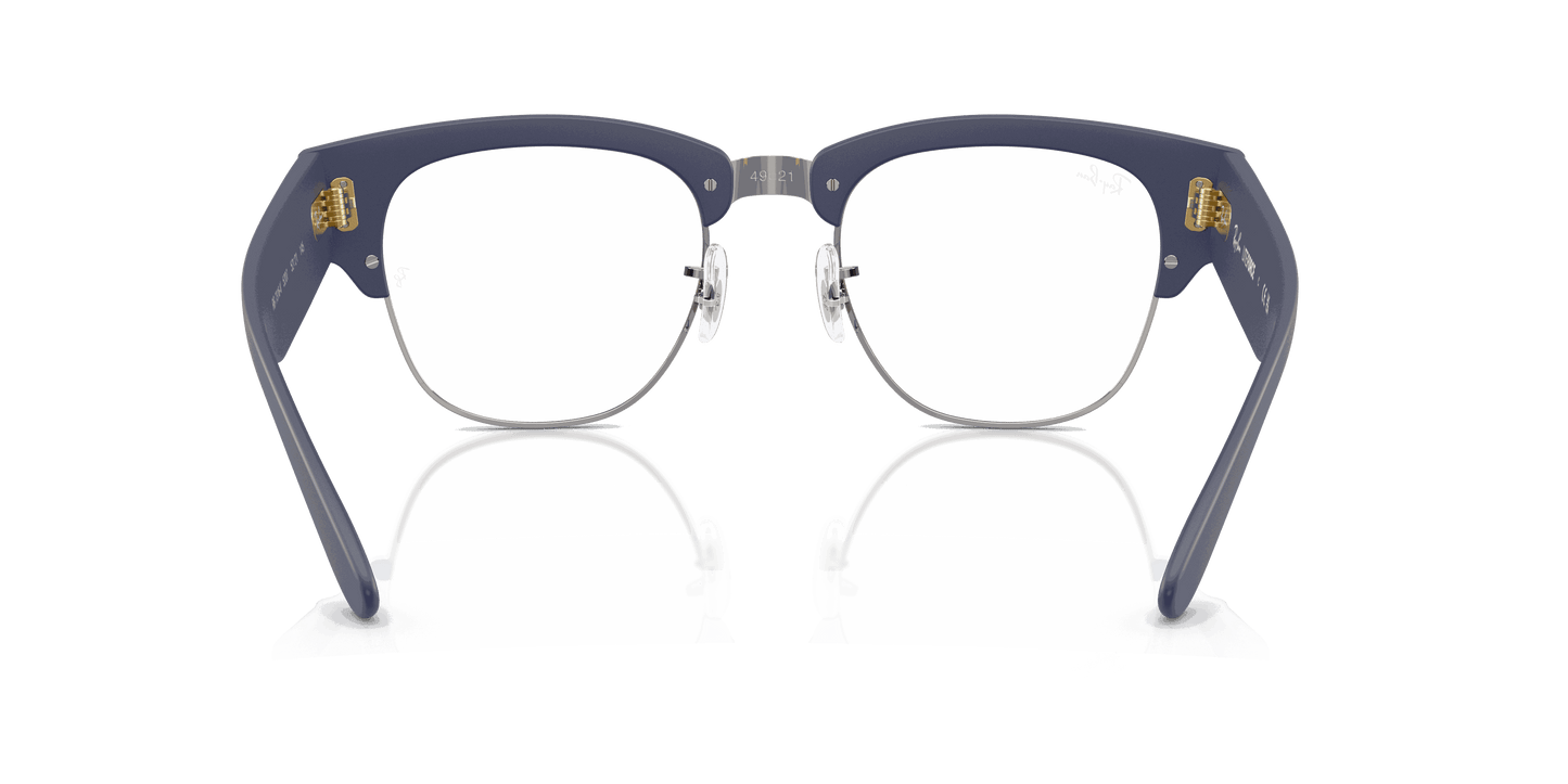 [Clear Lenses, Matte Sand Blue On Gunmetal Frame]
