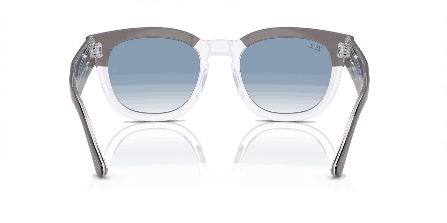 [Light Blue Lenses, Polished Grey On Transparent Frame]