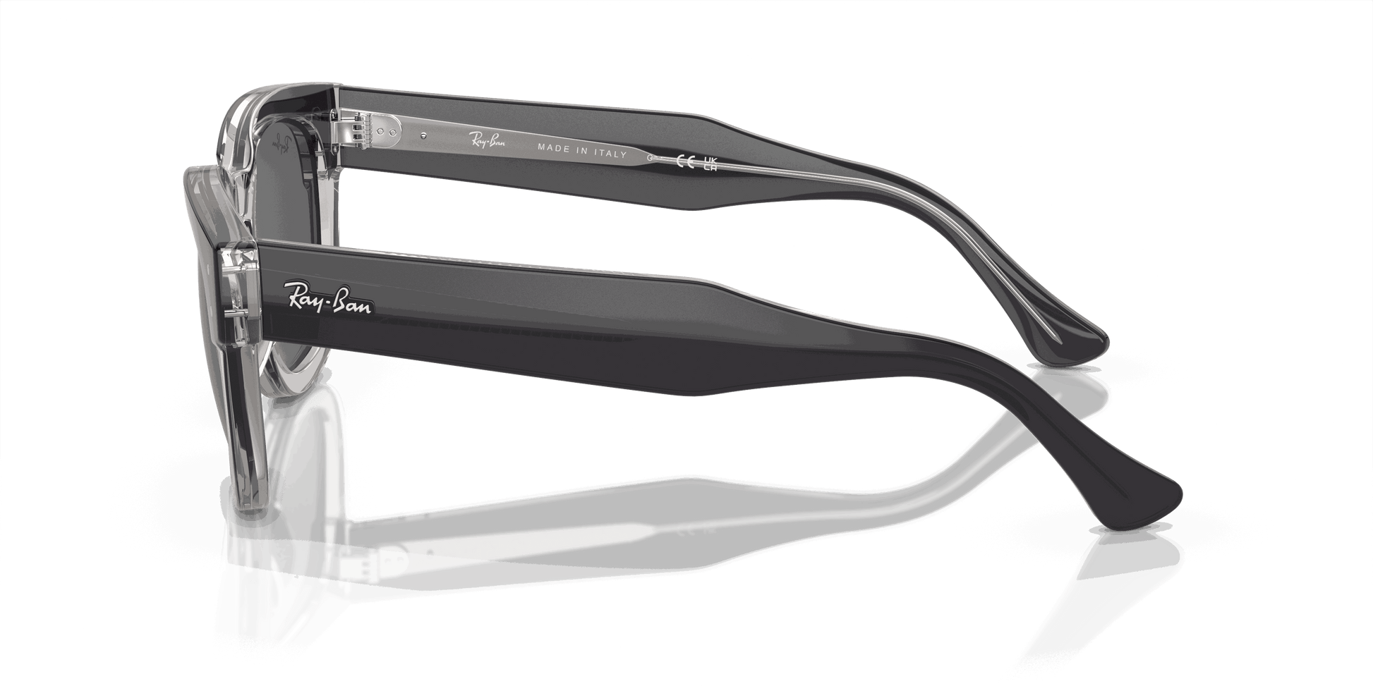 [Dark Grey Lenses, Polished Dark Grey On Transparent Grey Frame]