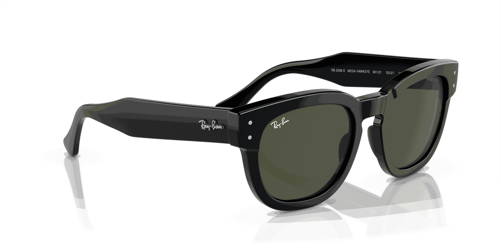 [Green Lenses, Polished Black Frame]
