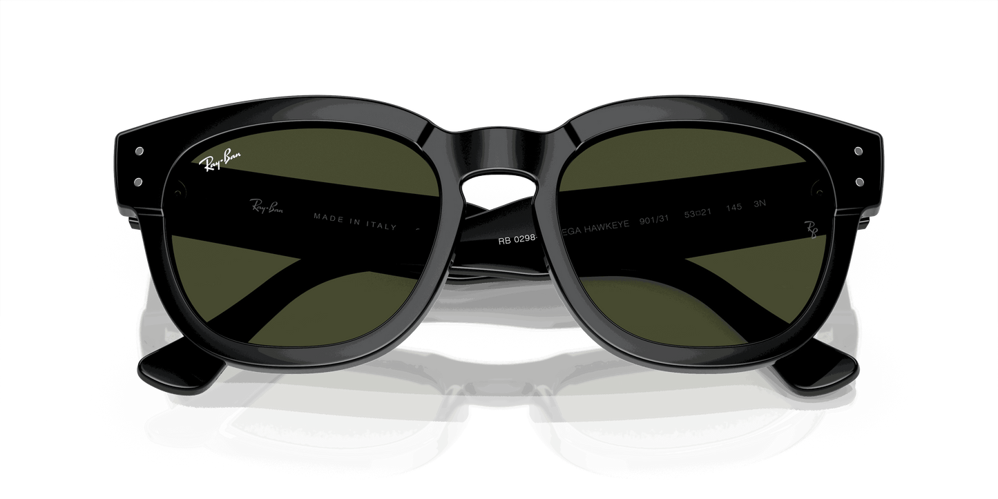 [Green Lenses, Polished Black Frame]