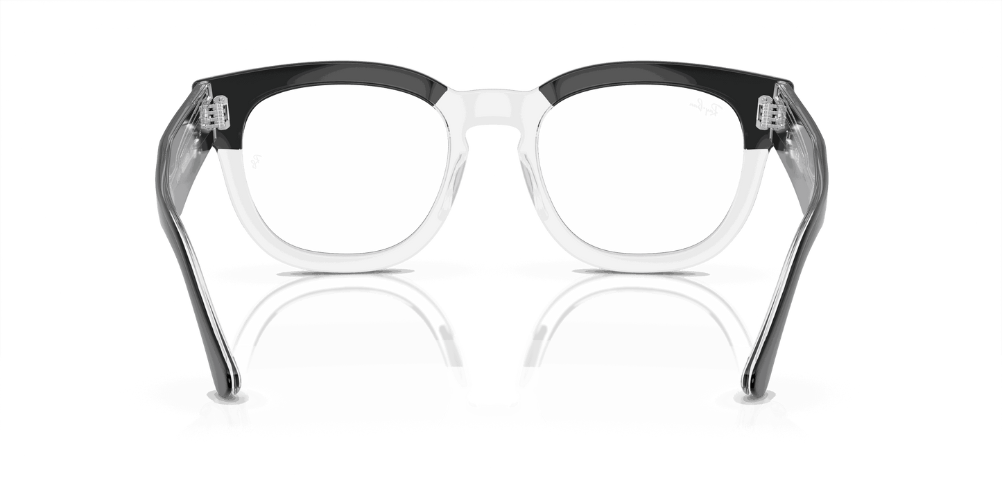 [Clear Lenses, Polished Black On Transparent Frame]