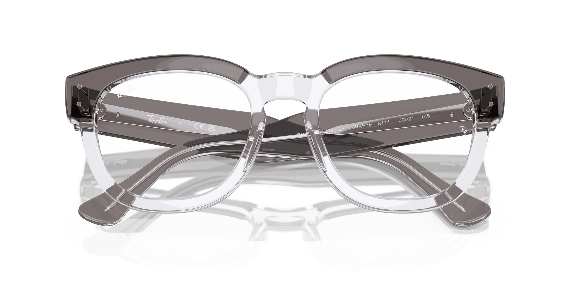 [Clear Lenses, Polished Grey On Transparent Frame]