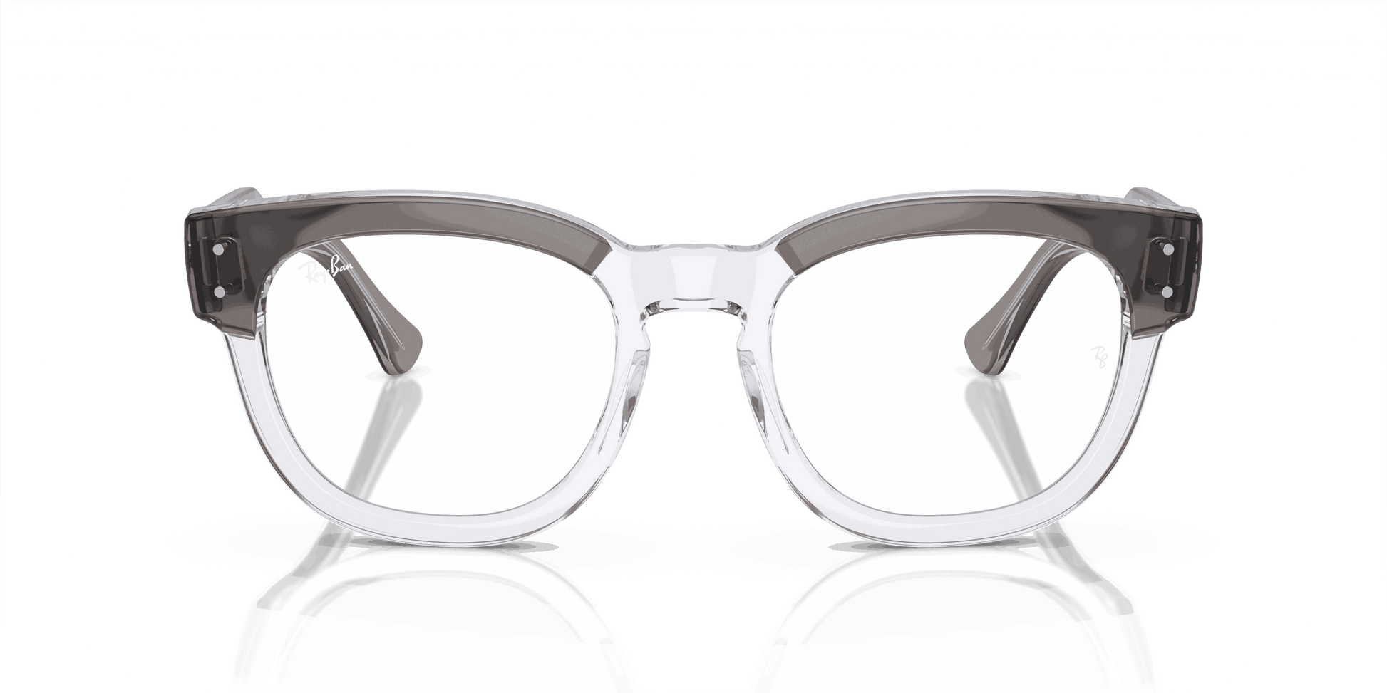 [Clear Lenses, Polished Grey On Transparent Frame]