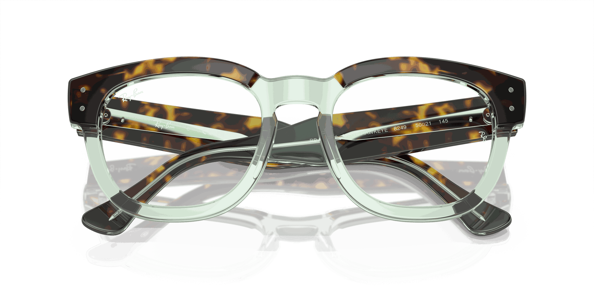 [Demo Lens Lenses, Polished Havana On Transparent Green Frame]