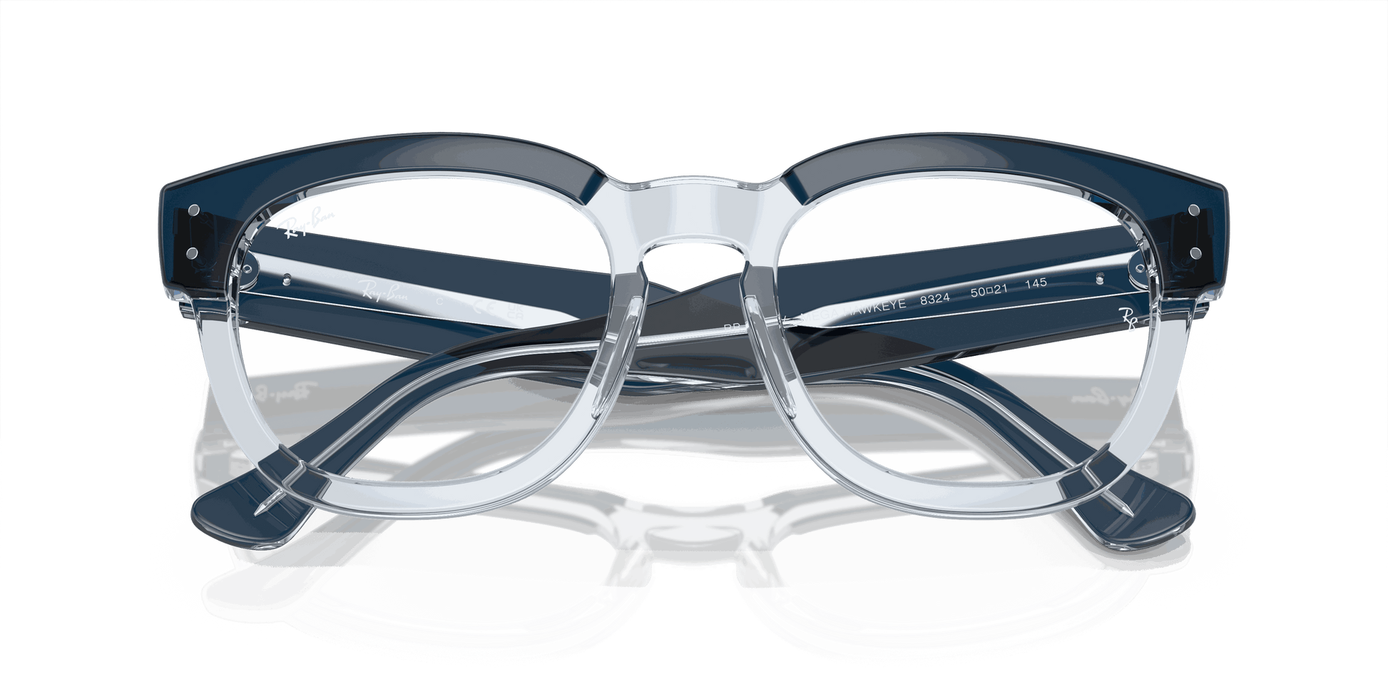 [Clear Lenses, Polished Blue On Transparent Blue Frame]