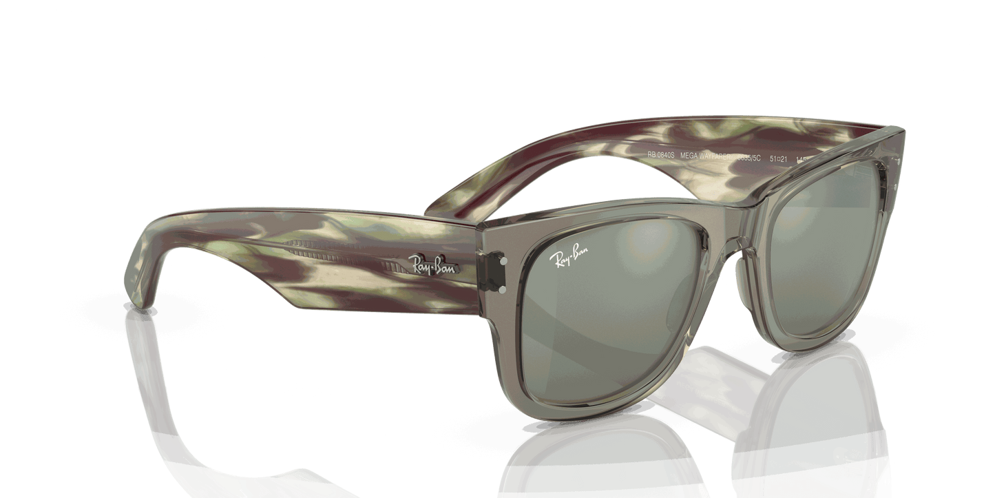 [Silver Lenses, Polished Transparent Green Frame]