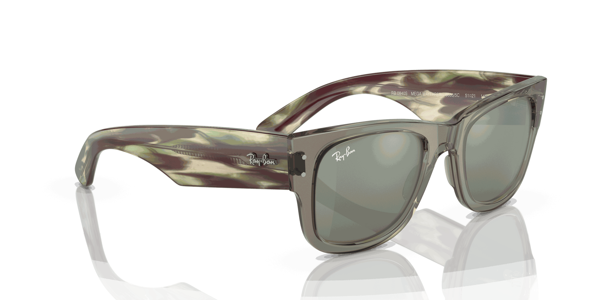 [Silver Lenses, Polished Transparent Green Frame]